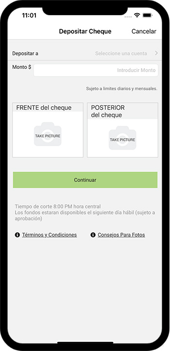 Mobile Deposit Spanish