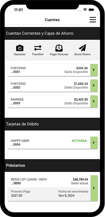 Manage Your Accounts Spanish